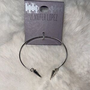 Jennifer Lopez Silver Open-Ended Bracelet